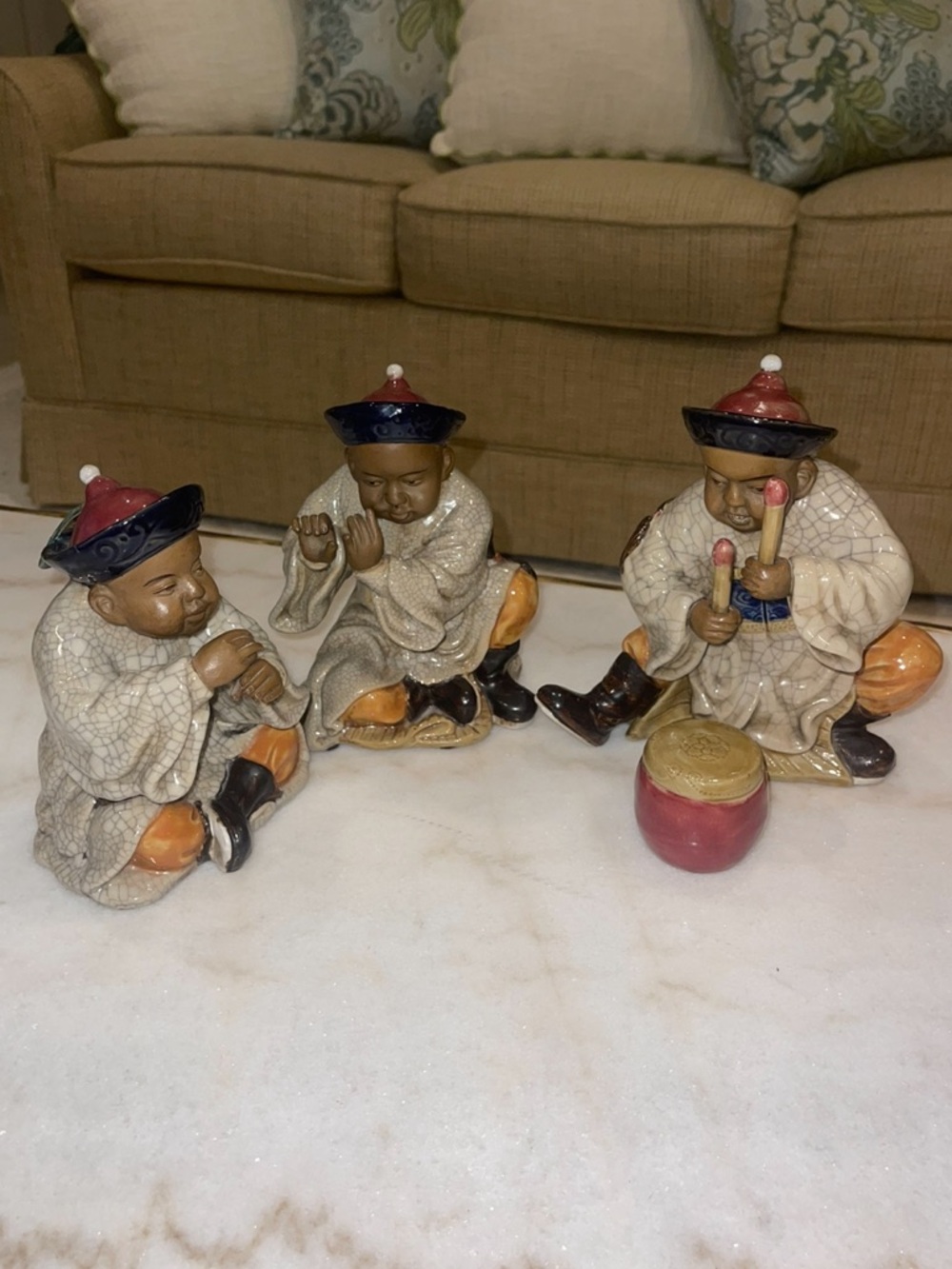 Vintage Chinese Mud Men by Wildwood Accents